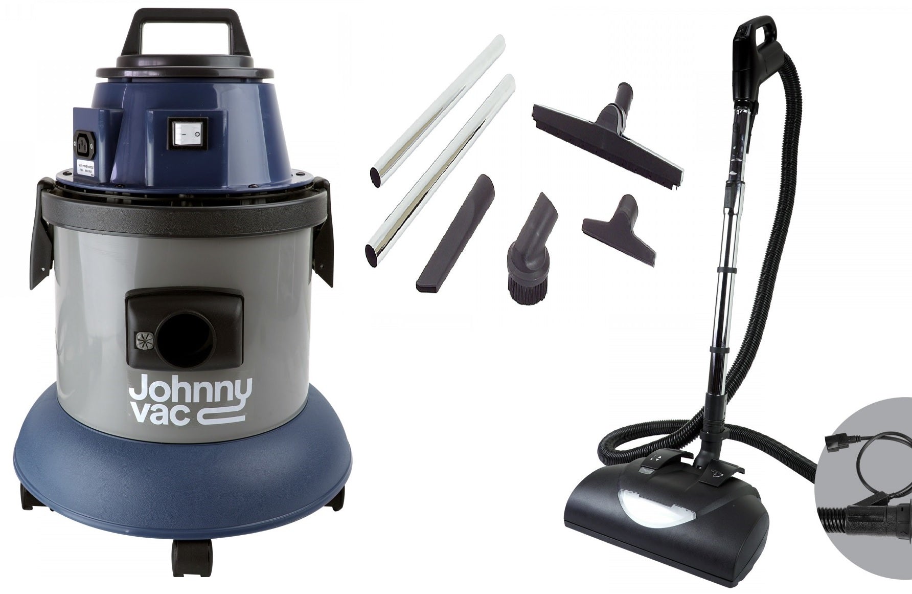 JOHNNYVAC JV125 w/ WESSEL Carpet & Bare floor Pkg