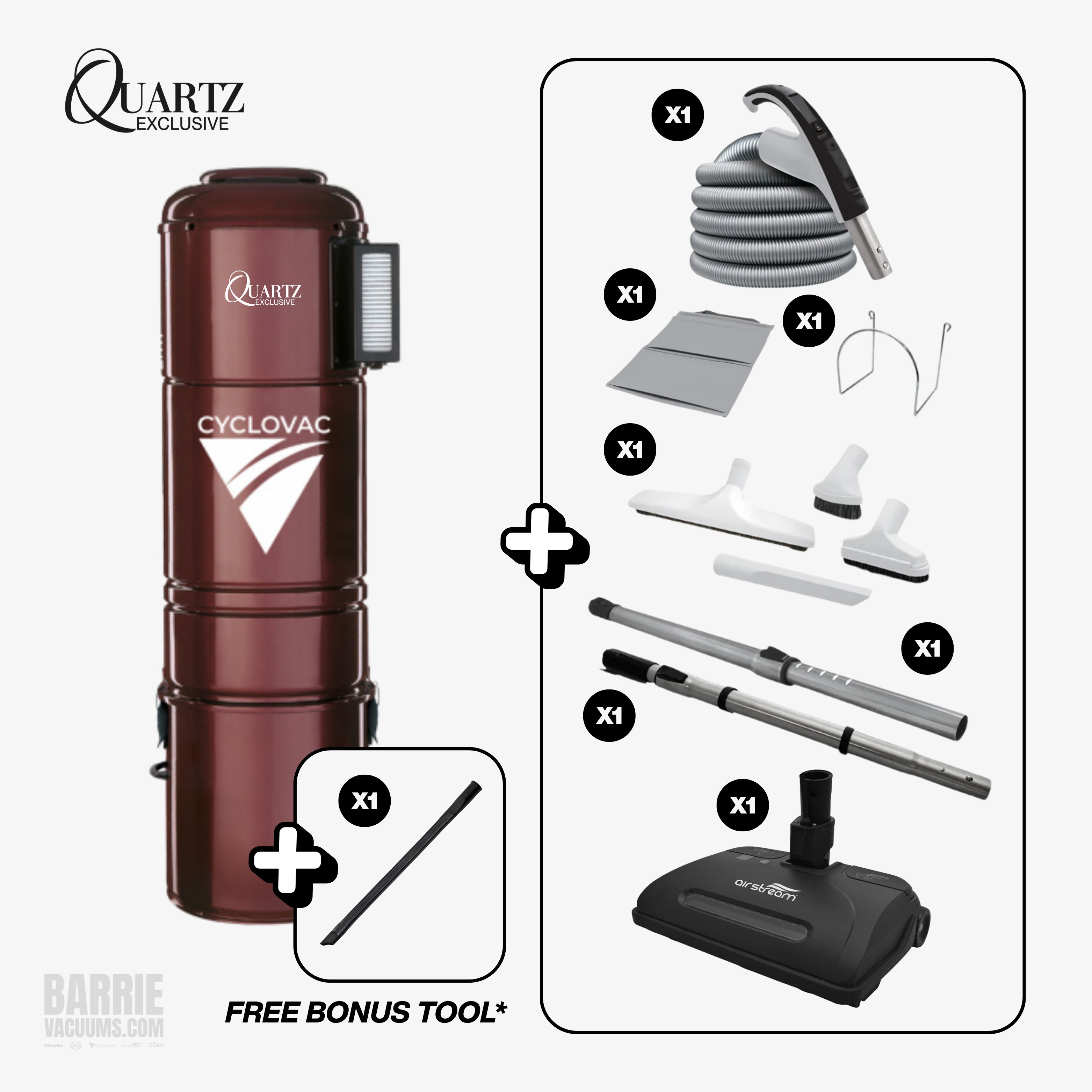 CYCLOVAC H725 Quartz Edition w/ Carpet & Bare Floor Pkg