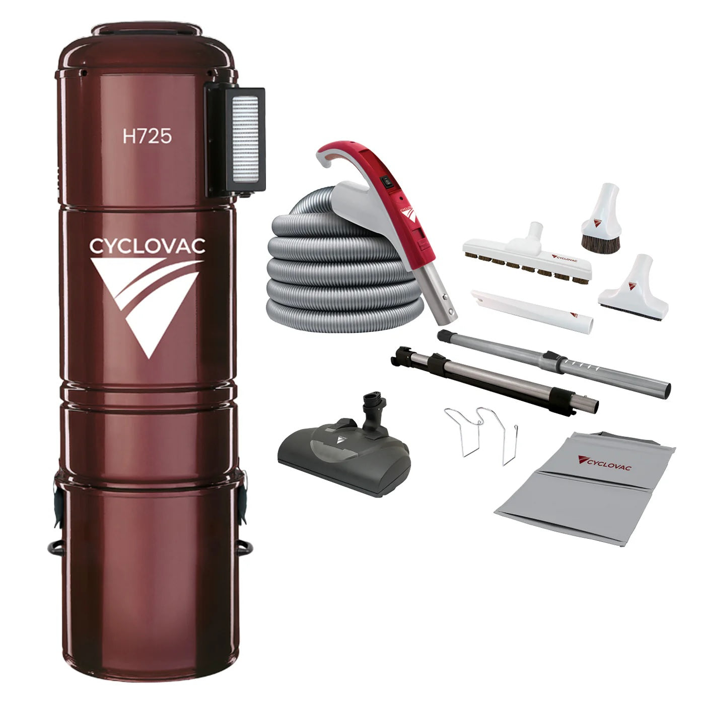 CYCLOVAC H725 w/ Carpet & Bare Floor Pkg (3)