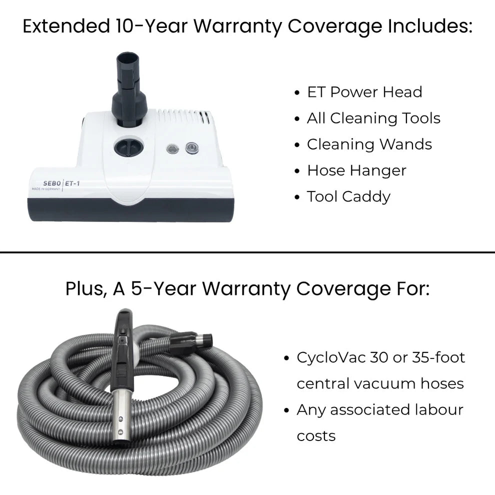 SEBO Deluxe Central Vacuum Kit