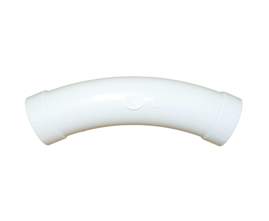 Elbow PVC pipe fitting for Retraflex retractable hose - 45° - Very long-radius