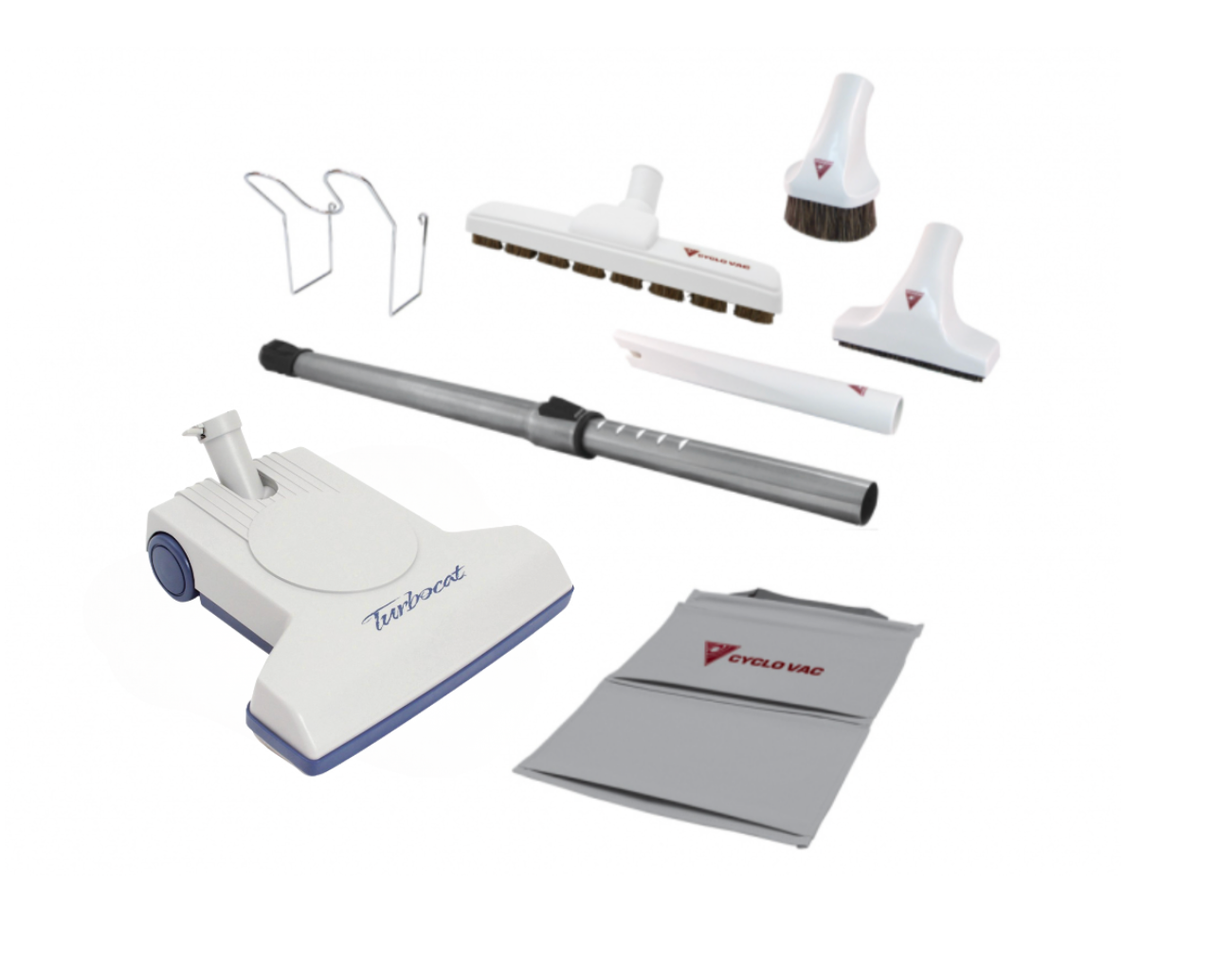Attachements kit with Cyclovac Turbo Air Driven Powerhead