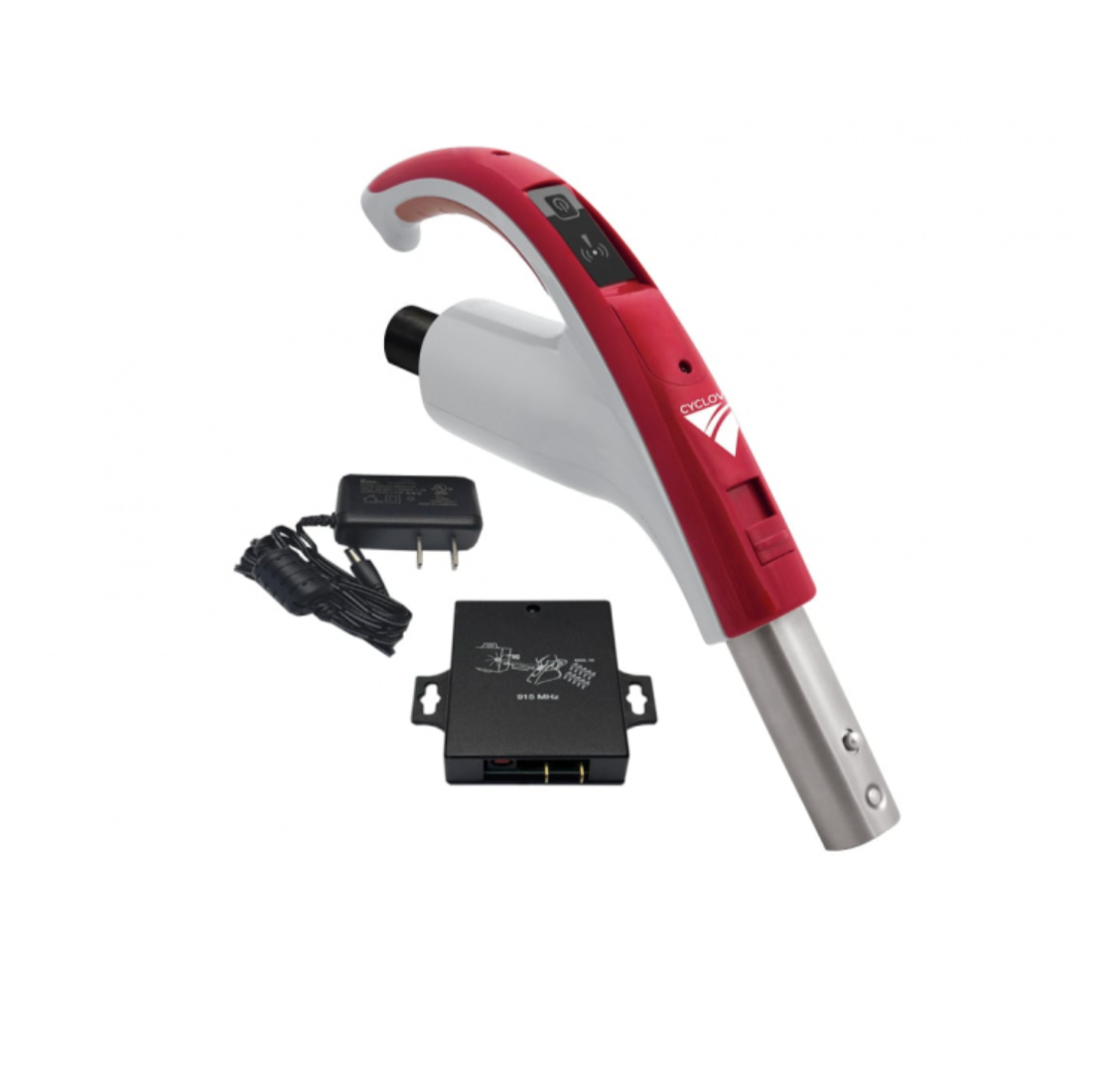 Wireless remote control handle for retractable hose with receiver - 2nd generation