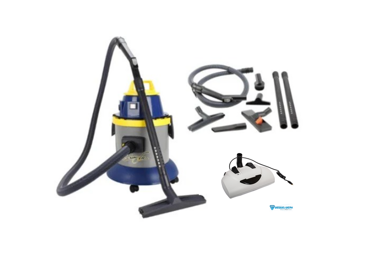 JOHNNYVAC JV125 w/ WESSEL Carpet & Bare floor Pkg