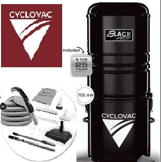 CYCLOVAC "BLACK EDITION" W/ Carpet & Bare Floor Pkg